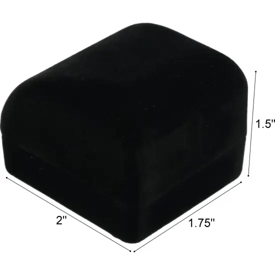 12 Black Flocked Earring Gift Boxes Jewelry Box {3}