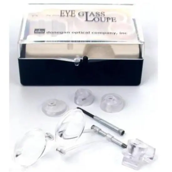 Donegan ELD 2 1/2-1 1/2 Watch and Clock Makers Double Eye Loupe, 4x-7x Magnifica {1}