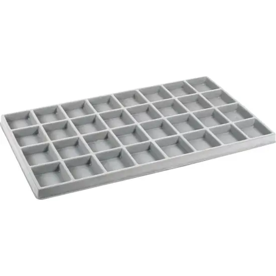 5 Gray 32 Slot Coin Jewelry Showcase Display Tray Inserts {2}