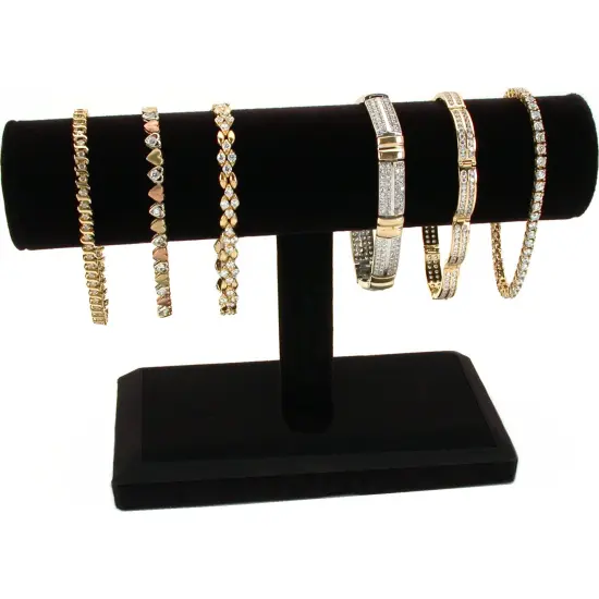 Black Earring Necklace Bracelet Displays 7 Pc Set New {2}