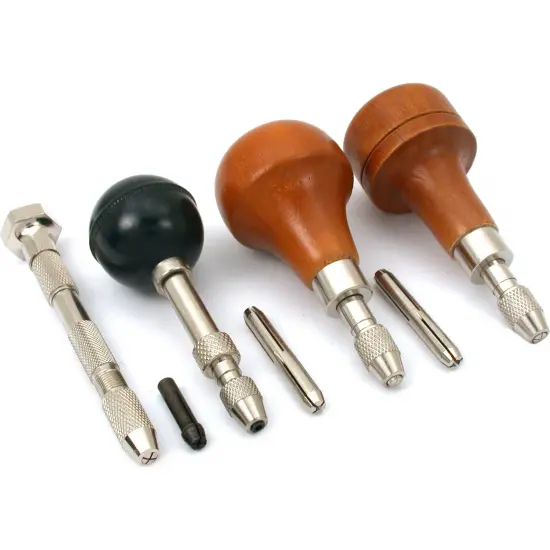 4 Pin Vises Watchmakers Drilling Clock Repair Tools {1}