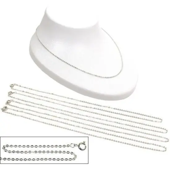 Cable Chains Gold Plated 18" 5Pcs {1}