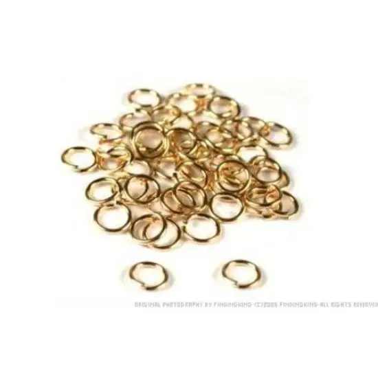 14K Gold Filled 5mm Open Jump Rings 22 Gauge 50pc {2}