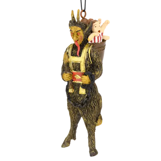 Scary Krampus Figure Christmas Ornament {1}