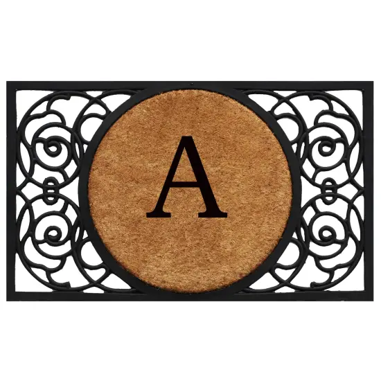 Armada Circle Monogram Doormat {1}