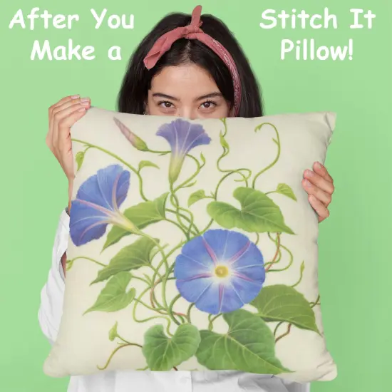 Orenco Originals Redoute Morning Glory Flower -Square Counted Cross Stitch Pattern {4}