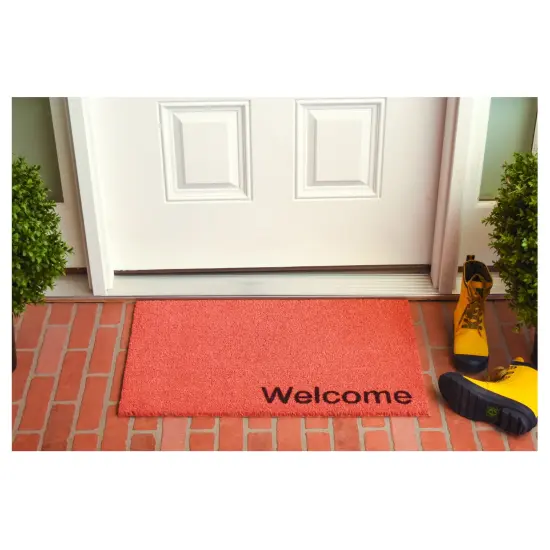 Collins Pink Pastel Welcome Doormat {4}