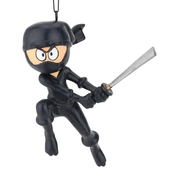 Tree Buddees Ninja Kid with Sword Christmas Ornament {1}