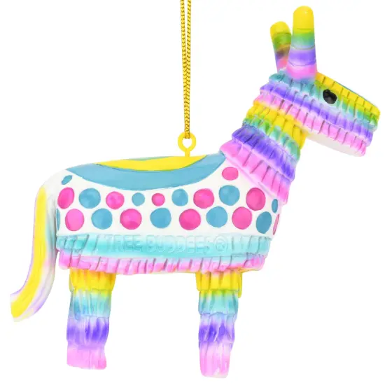 Colorful Donkey Party Pi&ntilde;ata Christmas Ornament {4}