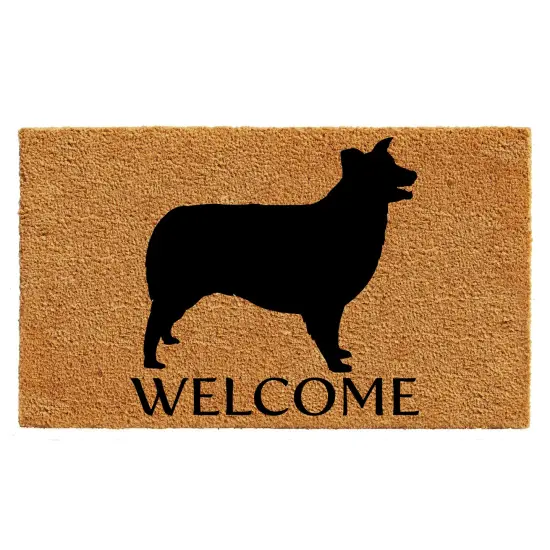 105751729 Border Collie Doormat {1}