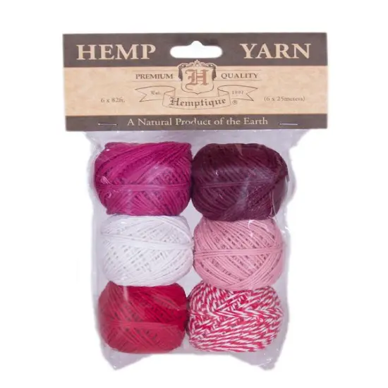 Hemptique Hemp Yarn Bon Bons Eco Friendly Sustainable Naturally Grown Jewelry Bracelet Making Paper Crafting Scrapbooking Bookbinding Mixed Media Crocheting Macrame Seasonal Holiday Gift Wrapping Outdoor Gardening Crayon {2}