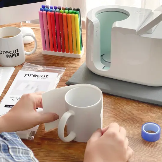 Precut Butcher Paper Sheets for Sublimation Mugs (3 Size Pack, fit 10 oz, 11/12 oz Mugs & 15 oz Mugs perfectly), White, Uncoated {2}