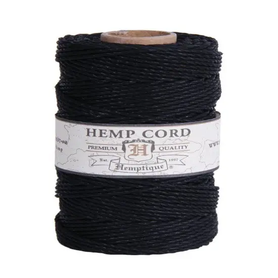 Hemptique 1.8mm #48 Hemp Cord Spools Jewelry Bracelet Making Crafting Scrapbooking Bookbinding Mixed Media Crocheting Macrame Gift Wrapping Outdoor Gardening Brown {2}