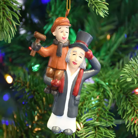 Scrooge & Tiny Tim from A Christmas Carol Ornament {3}