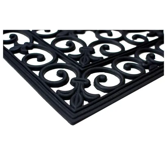 Fleur De Lis Rubber Doormat {3}