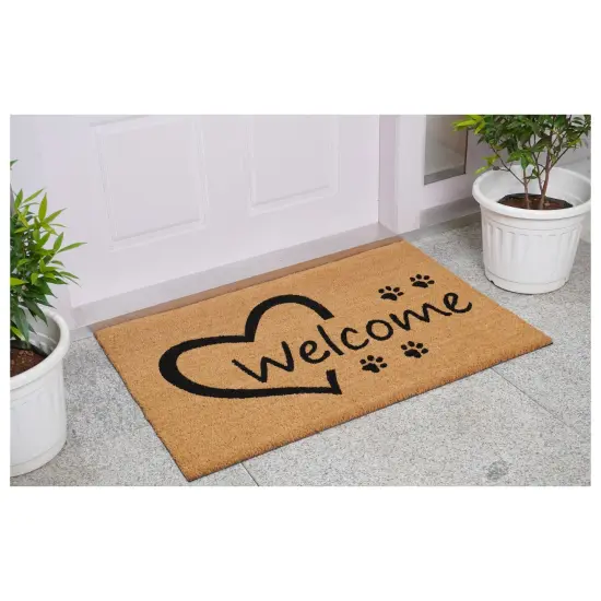 Open Heart Paws Doormat {6}