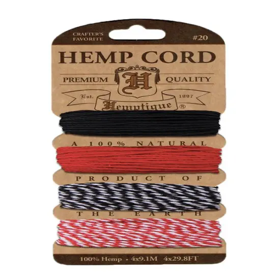 Hemptique 1mm #20 Variegated Metallic & Glitter Hemp Cord Card Set Eco Friendly Sustainable Naturally Grown Jewelry Bracelet Making Paper Crafting Scrapbooking Bookbinding Mixed Media Crocheting Macrame Seasonal Holiday Gift Wrapping Outdoor Garden Poker face {1}