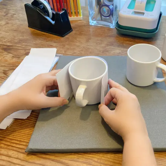 Precut Butcher Paper Sheets, Fits 10 oz Stackable Sublimation Mugs Perfectly (10 in x 3 in), White, Uncoated {2}