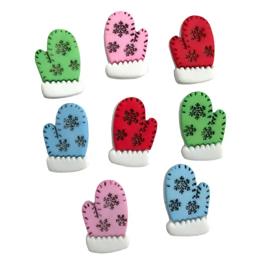 Buttons Galore 50+ Assorted Christmas Buttons for Sewing & Crafts - Set of 6 Button Packs - Christmas Set 2 {2}