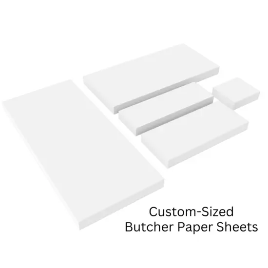 Custom Sized Butcher Paper Sheets for Sublimation and Heat Press Crafts, White, Uncoated {1}