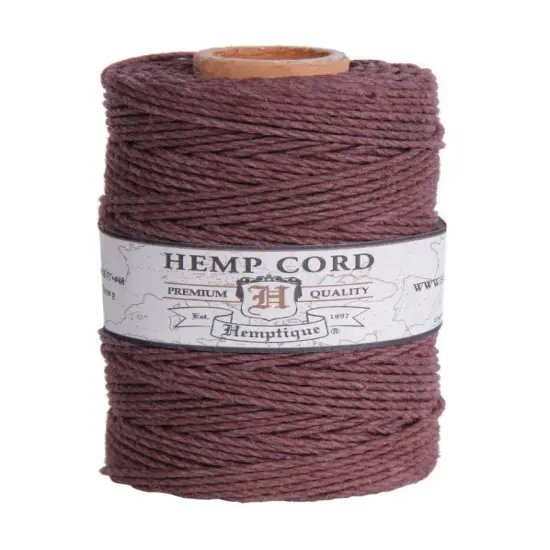 Hemptique 1.8mm #48 Hemp Cord Spools Jewelry Bracelet Making Crafting Scrapbooking Bookbinding Mixed Media Crocheting Macrame Gift Wrapping Outdoor Gardening Brown {1}