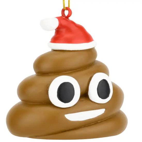 Poopy Christmas Funny Poop Ornament {3}