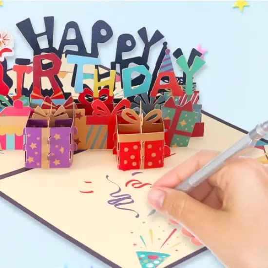VUDECO 3D Pop Up Card Happy Birthday Card {6}