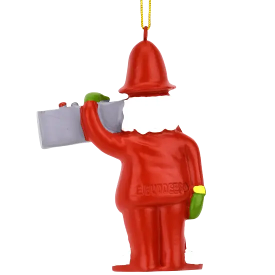 80's Hip Hop Dark Tone Santa Resin Christmas Ornament {3}