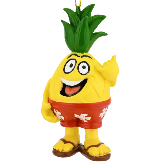 Tree Buddees Beach Party Pineapple Coastal Christmas Ornaments {1}