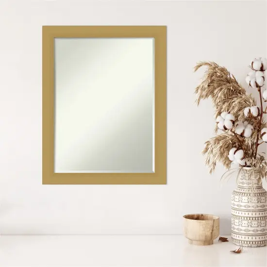 Petite Bevel Wall Mirror, Grace Brushed Gold Frame {5}