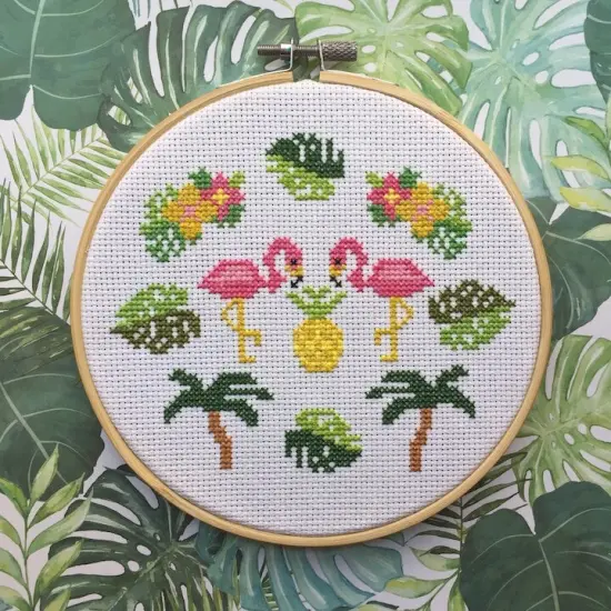 Tropical Counted Cross Stitch DIY KIT Intermediate {2}
