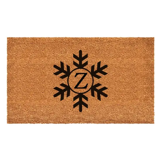 Snowflake Monogram Doormat {3}