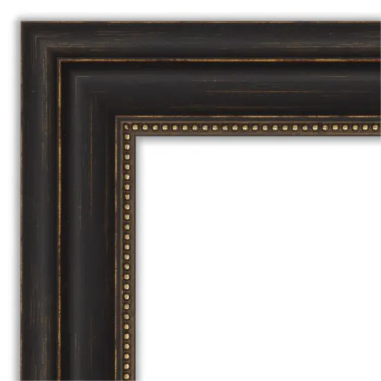 Amanti Art Non-Beveled Wall Mirror, Accent Bronze Frame {3}