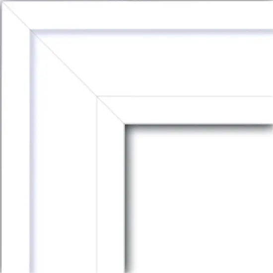 Petite Bevel Wood Wall Mirror, Craftsman White Frame {3}