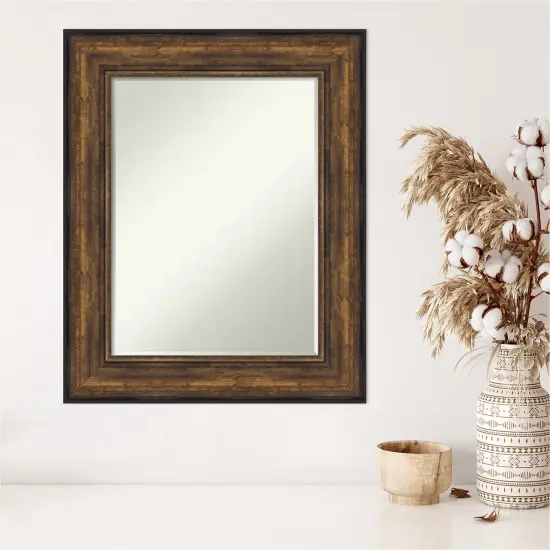 Petite Bevel Wall Mirror, Ballroom Bronze Frame {5}