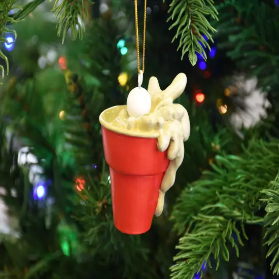 Beer Pong Christmas Ornament {5}
