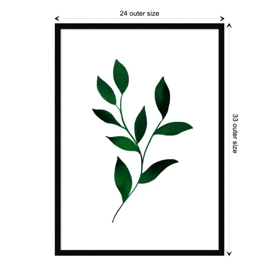 Teal Botanical Nature 4 by The Creative Bunch Studio Wood Framed Wall Art Print {1}