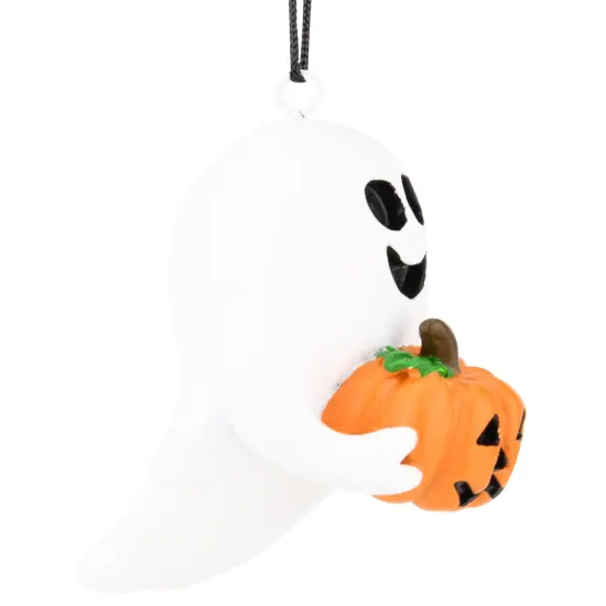 Tree Buddees Cute Friendly Ghost with Pumpkin Halloween Ornament {4}
