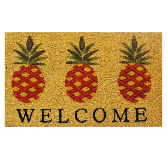 Pineapple Welcome Doormat {1}