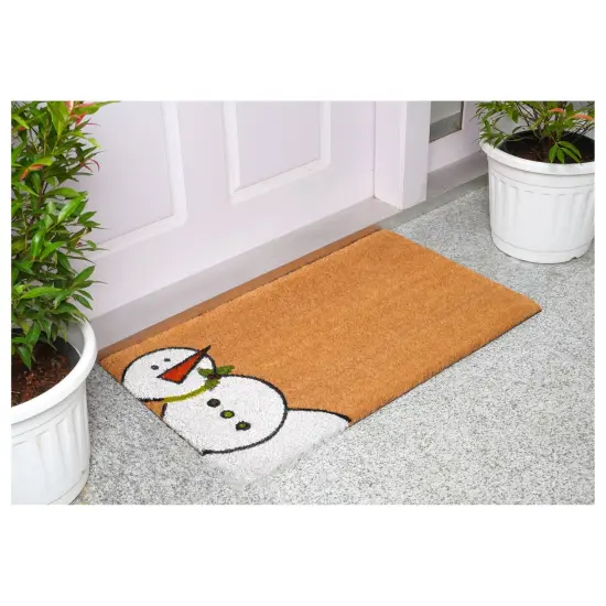 Winter Snowman Doormat {4}