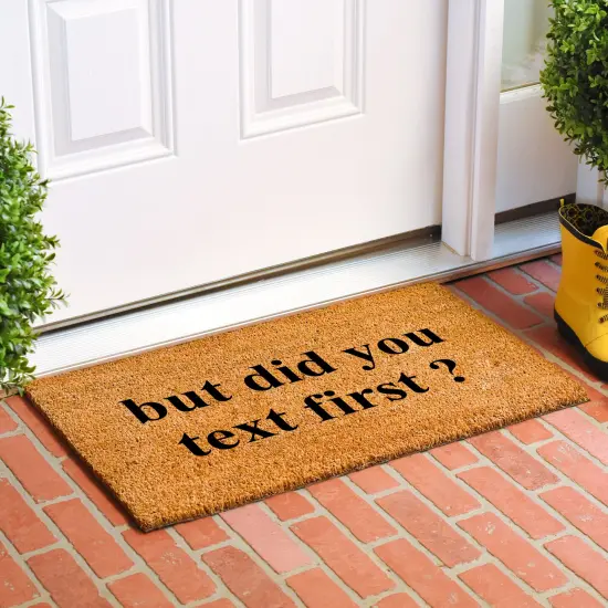 108711729 Did You Text First Doormat {3}