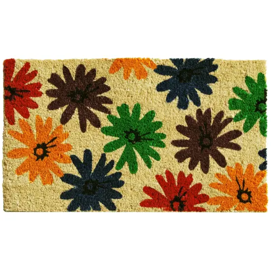 121371719 Colorful Daisies Doormat {1}