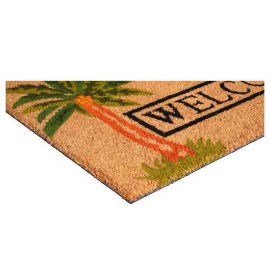 Palm Welcome Doormat {4}