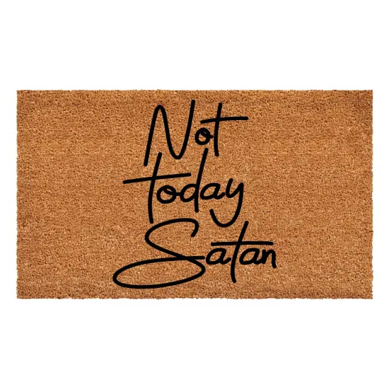 108251729 Not Today Satan Doormat {1}