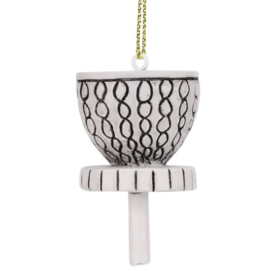 Santa Frisbee Disc Golf Christmas Ornament 2 Piece Set {3}