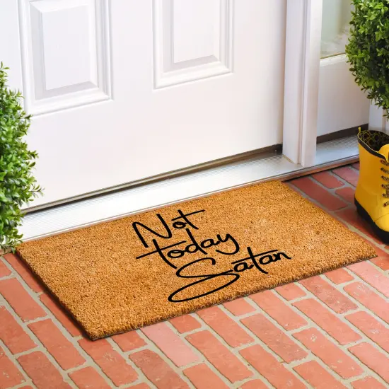 108251729 Not Today Satan Doormat {3}