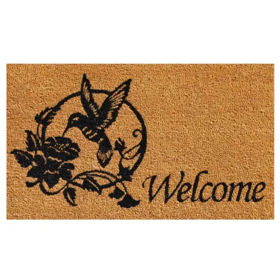 Hummingbird Welcome Doormat {1}