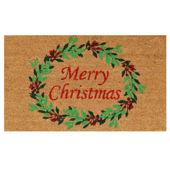 Christmas Wreath Doormat {1}