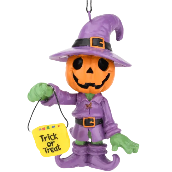 Tree Buddees Trick or Treating Pumpkin Man Halloween Ornaments {1}
