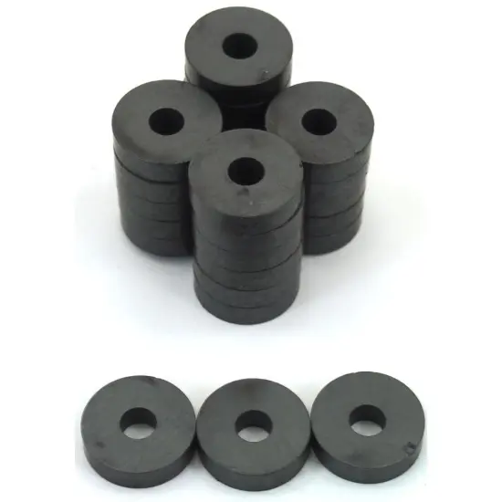 25 Round Disc Ferrite Magnets Crafts Hobby Home Model Fridge Office Part 3/4" {1}